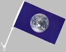 Earth World Car Flag Knit Double Sided USA
