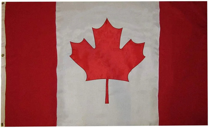 Canada 4'x6' Embroidered Flag ROUGH TEX® 600D Oxford Nylon