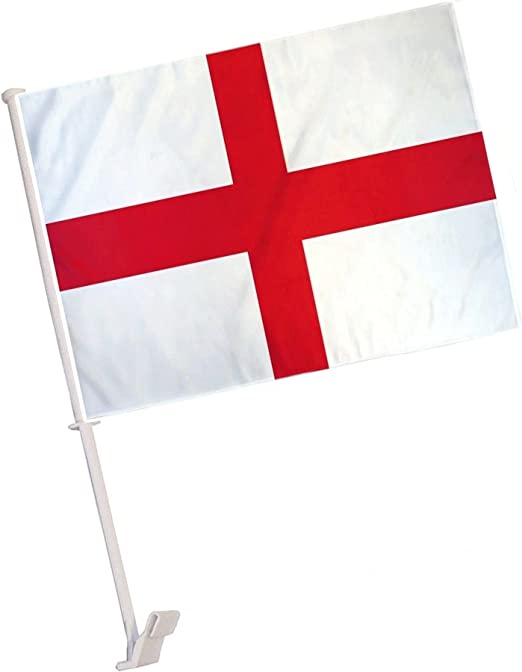 England 12"x18" Car Flag Flag ROUGH TEX® 68D Single Sided