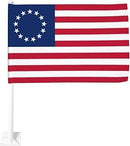 Betsy Ross Car Flags American 12x18 Inches