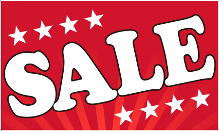 Sale Red Stars 3'X5' Flag ROUGH TEX® 100D