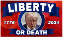 Liberty Trump or Death Trump Mugshot 2024 1776 3'X5' Flag ROUGH TEX® 100D