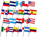National Educational Flags 144 Assorted International Country Stick Flags 4x6 Inches