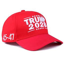 Trump 2028 Red USA American Flag 45 47 Caps