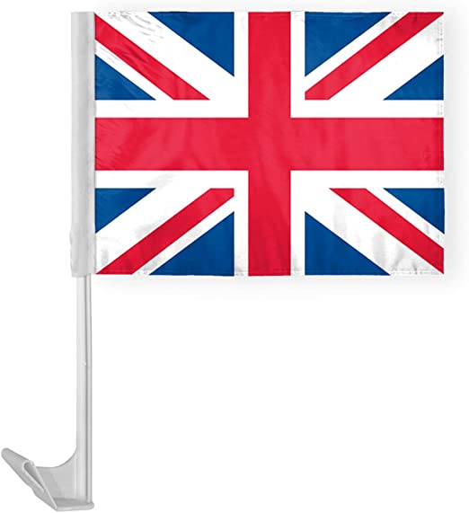 United Kingdom 12"x18" Car Flag Flag ROUGH TEX® 68D Single Sided