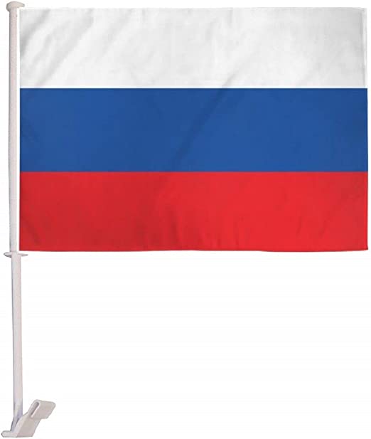Russia 12"x18" Car Flag Flag ROUGH TEX® 68D Single Sided