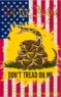 We The People Don't Tread On Me USA 12"x18" 100D ROUGH TEX® Double Sided Garden Flag