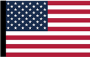 USA American 12"x18" Stick Flag ROUGH TEX® 100D with Black Stick