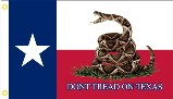 Texas Don't Tread On Me 3'X5' Flag ROUGH TEX® 100D