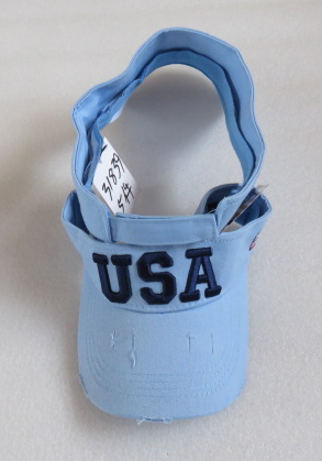 USA Light Jean Embroidered Visor