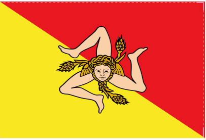 Sicily 12"x18" Flag ROUGH TEX® 100D With Grommets