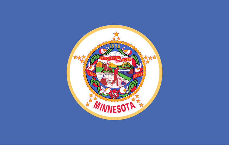 Minnesota 1983-2024 3'X5' Flag ROUGH TEX® 150D