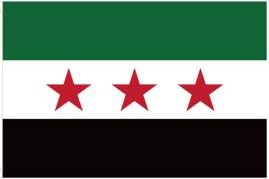 Syrian Revolutionary Republic 12"x18" Flag ROUGH TEX® 100D With Grommets
