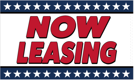 Now Leasing USA Stars 3'x5' Flag ROUGH TEX® 100D