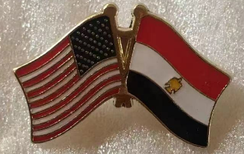 USA & Egypt Lapel Pin