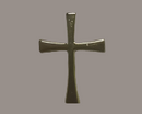 Golden Cross Lapel Pin Christian Traditional Collection