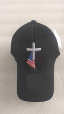USA Christian Cross American Embroidered Cap