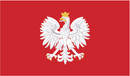 Poland Red 3'X5' Flag ROUGH TEX® 100D Old Polish Eagle