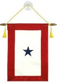 Service Star 1 Blue Star 12"x18" Banner ROUGH TEX®