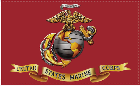 USMC Gold 3'X5' Flag ROUGH TEX® 100D