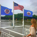 Cyber Monday Sale American Flag 3x5ft 100% 300D Nylon USA Embroidered Stars Sewn Stripes Brass Grommets