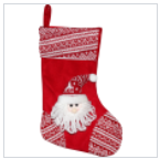 Santa Claus Christmas Stocking Cotton Wool