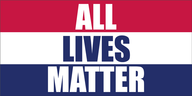 All Lives Matter Red White Blue Bumper Sticker