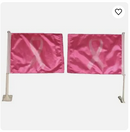 Breast Cancer Awareness Pink Ribbon 11"x15" Car Flag ROUGH TEX® Knit Double Sided