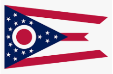 Ohio 3'x5' Embroidered Flag ROUGH TEX® 600D with Rope & 3 Grommets