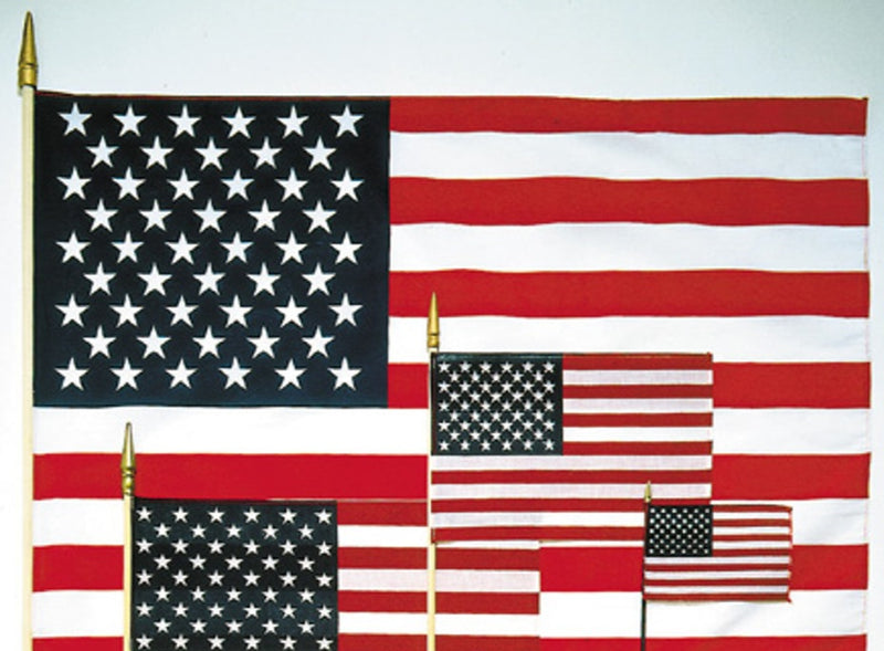 American Stick Flags for Cemetery Use Premium Outdoor Grave Marker U.S.A. 4x6 6x9 8x12 12x18 16x24 Inches