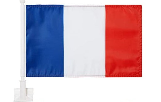 France 12"x18" Car Flag Flag ROUGH TEX® 68D Single Sided