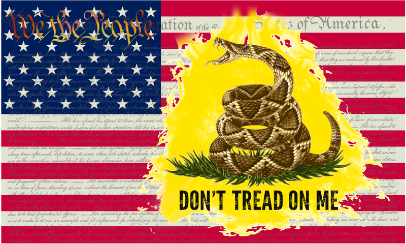 USA We The People Gadsden 3'X5' Flag ROUGH TEX® 100D