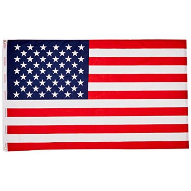 Gift Boxed U.S.A. 6' Foot USA 3'x5' American Flag Steel FlagPole Kit Sets With Gold Ball Decoration Non-Furl Sale