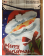 Merry Christmas Santa 12"x18" 100D ROUGH TEX® Double Sided Garden Flag