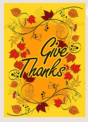 Give Thanks Fall 12"x18" 100D ROUGH TEX® Double Sided Garden Flag