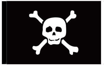 Pirate Richard Worley 2'x3' Flag ROUGH TEX® 100D