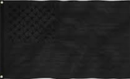 USA Blackout 3'x5' Embroidered Flag ROUGH TEX® 210D Oxford Nylon