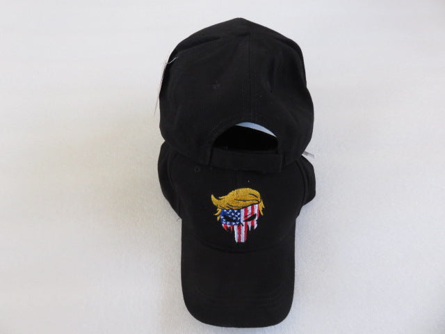 Trump Punisher USA Black Embroidered Cap