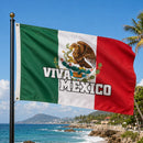 Viva Mexico Flag 3x5 ft | Mexican Tricolor with Coat of Arms
