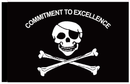 Commitment to Excellence Pirate Patch 2'x3' Flag ROUGH TEX® 100D