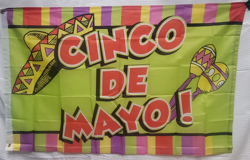 Cinco De Mayo 3'x5' Nylon Flag ROUGH TEX® 68D