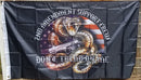 2nd Amendment Support Crew USA 3'x5' Flag ROUGH TEX® 68D Nylon Don't Tread on Me NRA