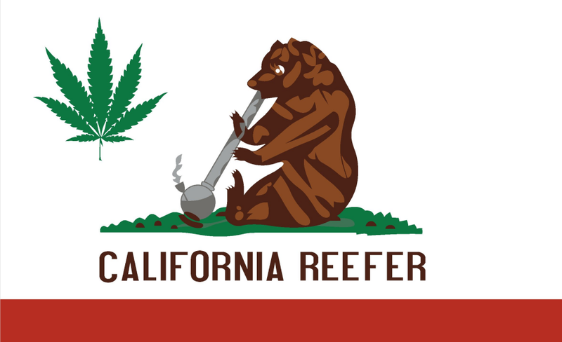 California Cannabis 3'x5' Flag ROUGH TEX® 68D Nylon