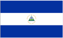 Nicaragua Flag Embossed License Plate