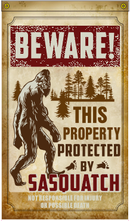 Beware Sasquatch 3'X5' Flag ROUGH TEX® 100D with Sleeve & Grommets