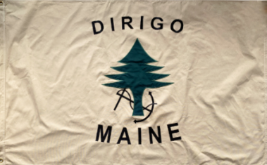 Maine 1901 Vintage 3'x5' Embroidered Flag ROUGH TEX® Cotton