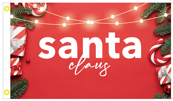 Santa Christmas 3'x5' Flag ROUGH TEX® 100D