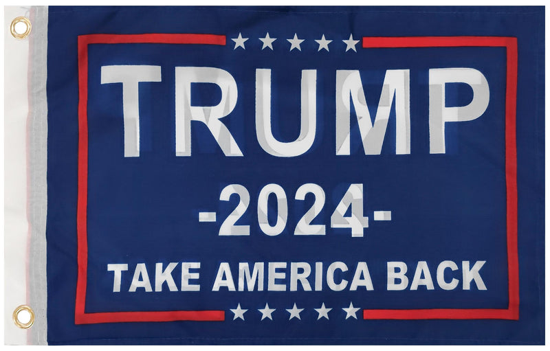 Trump 2024 Take America Back Blue 6'x10' Flag ROUGH TEX® 68D Nylon