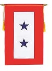 Service Star 2 Blue Star 12"x18" Banner ROUGH TEX®