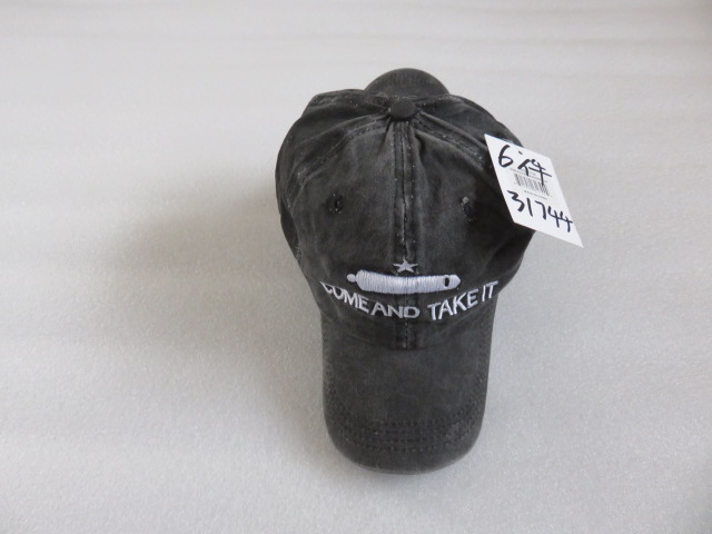 Gonzales Black Washed Embroidered Cap